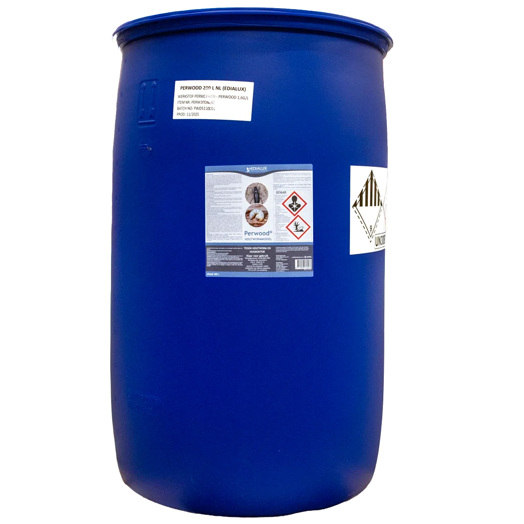 Holzwurmmittel mit Permethrin 200 l – Edialux Perwood – Bild 1