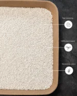Tofu Katzenstreu für automatische Katzentoiletten, klumpend, 3,5 kg – Petlux Cassava Tofu – Bild 4