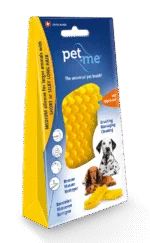 Silikon Hundebürste für kurzes Haar, Gelb – Pet + Me