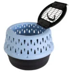 Runde Transportbox für Katzen mit Öffnung oben, blau – Petmate Get-A-Round Kennel – Bild 3