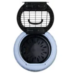 Runde Transportbox für Katzen mit Öffnung oben, blau – Petmate Get-A-Round Kennel – Bild 4