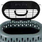 Transportbox für Katzen mit Öffnung oben, grün, 48,3 x 31,8 x 27,4 cm – Petmate Top Load Cat Kennel – Bild 2