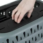 Transportbox für Katzen mit Öffnung oben, grün, 48,3 x 31,8 x 27,4 cm – Petmate Top Load Cat Kennel – Bild 6