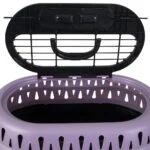Katzentransportbox mit Öffnung von oben, Lila, 48,3 x 31,8 x 27,4 cm – Petmate Top Load Cat Kennel – Bild 2