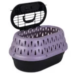 Katzentransportbox mit Öffnung von oben, Lila, 48,3 x 31,8 x 27,4 cm – Petmate Top Load Cat Kennel – Bild 3