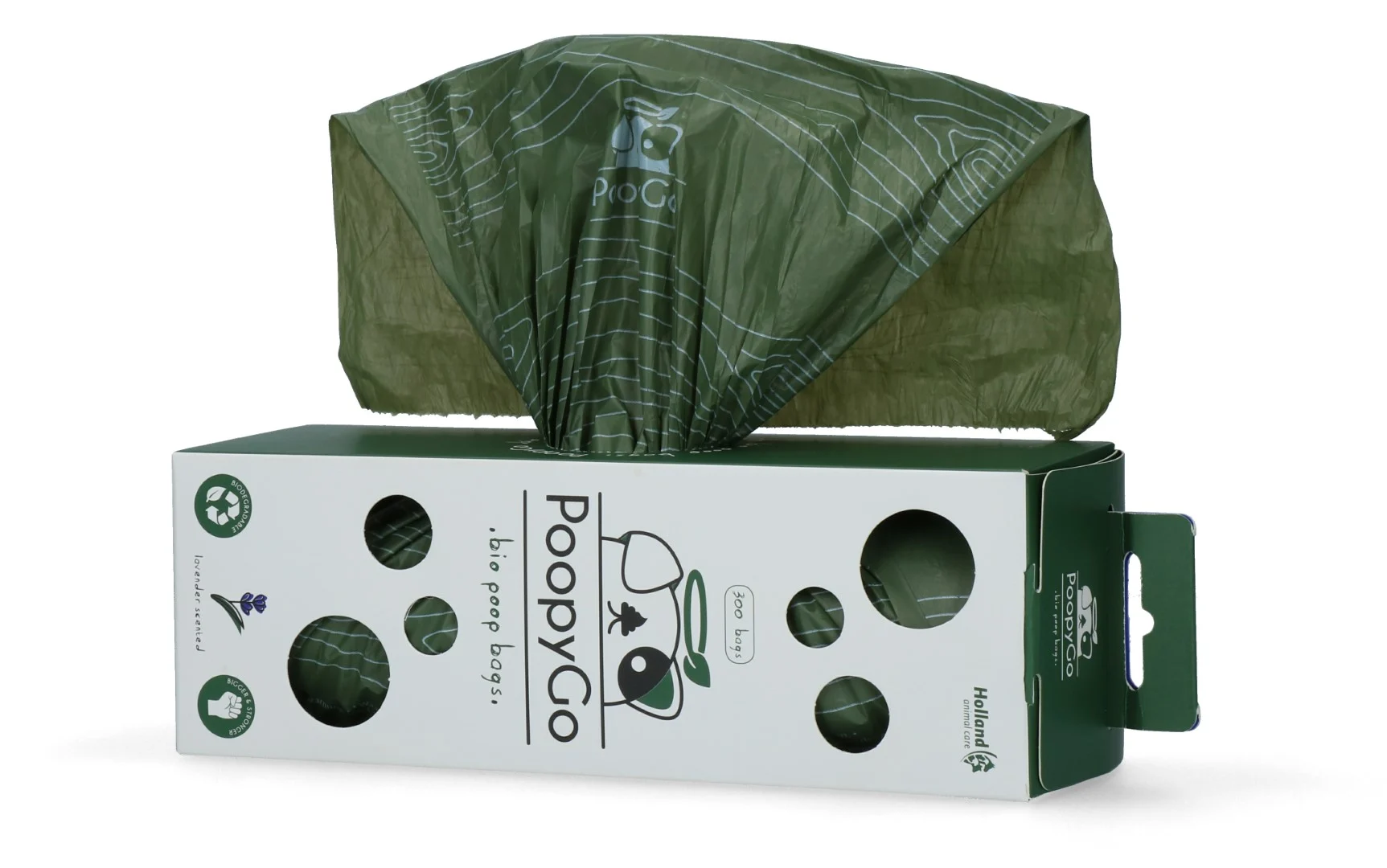 Biologisch abbaubare Hundekotbeutel mit Lavendelduft, 300 Stück in einer Box – PoopyGo Eco friendly Tissue Box – Bild 5