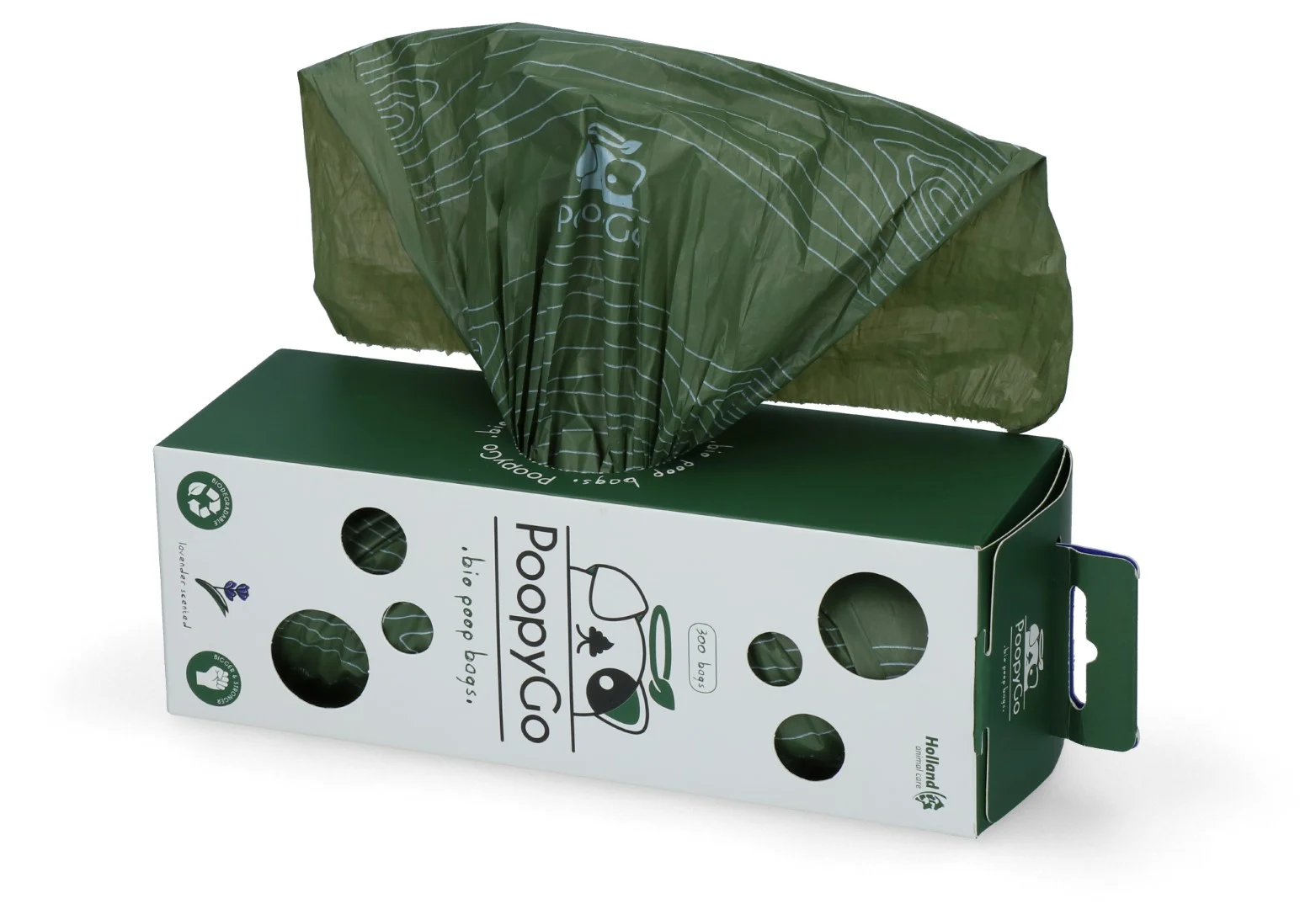 Biologisch abbaubare Hundekotbeutel mit Lavendelduft, 300 Stück in einer Box – PoopyGo Eco friendly Tissue Box – Bild 6