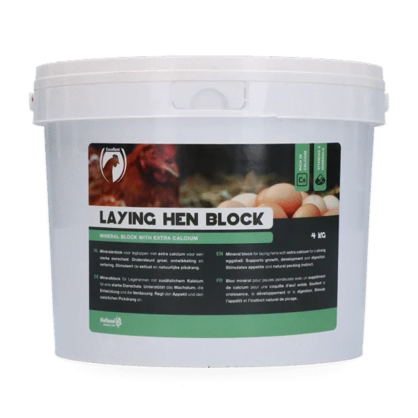 Pickblock für Legehennen mit Calcium, 4 kg – Excellent