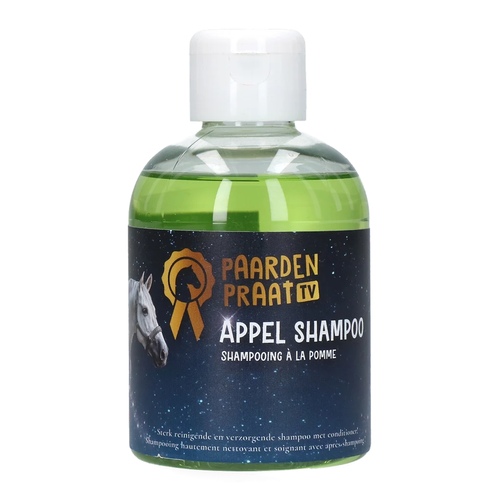 Pferdeshampoo mit Conditioner, 250 ml – Paardenpraat TV Shampoo Apfel – Bild 1