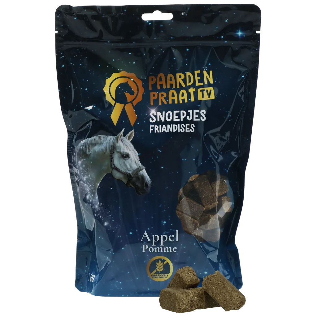 Pferdeleckerlis mit Apfel, getreidefrei, 1 kg – Paardenpraat TV – Bild 1