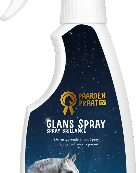 Glanzspray für Pferdemähne und Schweif, entwirrend, 250 ml – Paardenpraat TV Glanzspray