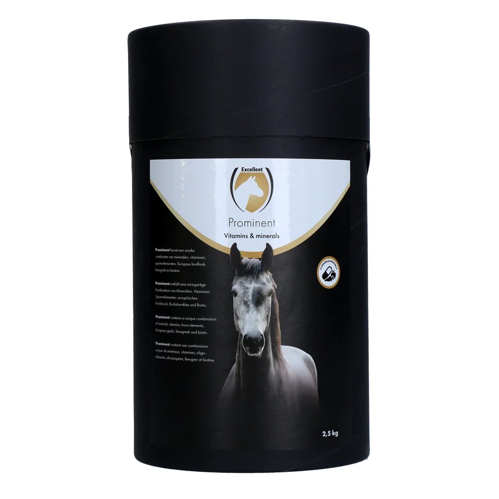 PROM02500E.png Vitaminergänzungsfuttermittel für Pferde mit Mineralstoffen und Biotin, 2,5 kg – Excellent Horse Prominent – Bild 1