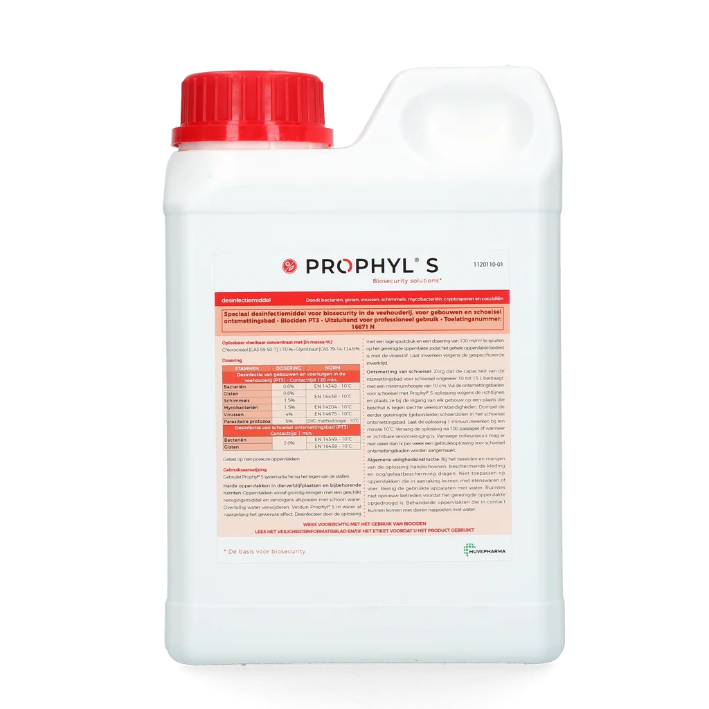 Desinfektionsmittel für Tierhaltungsbereiche 1 l – Huvepharma Prophyl S – Bild 1