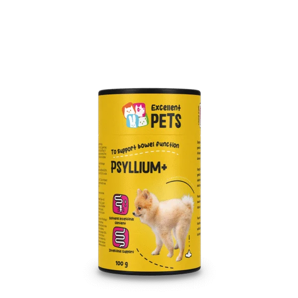 Flohsamenschalenpulver für Hunde, 100 g – Excellent Pets Dog Psyllium+