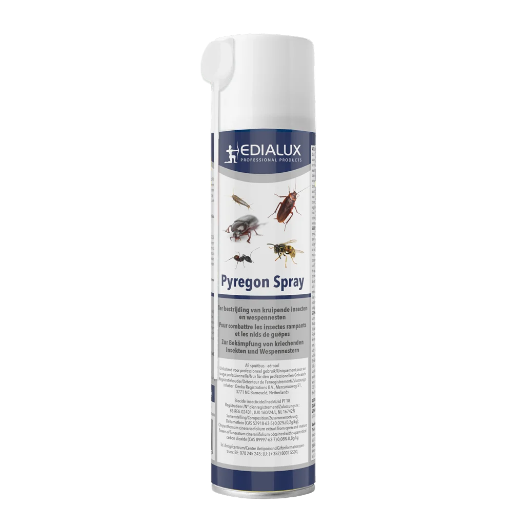 PYRE0400.png Insektenspray mit Sprühlanze gegen kriechende Insekten und Wespennester, 400 ml – Edialux Pyregon Spray – Bild 1