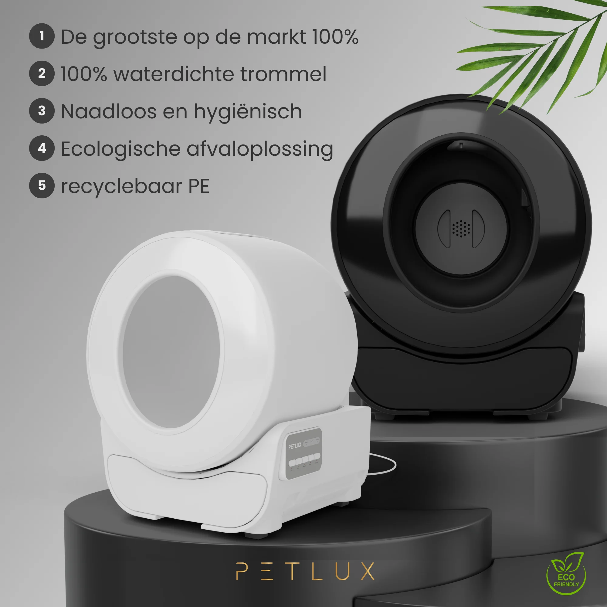 Automatische Katzentoilette XXL mit App Steuerung, Weiß – Petlux V3 XXL – Bild 2