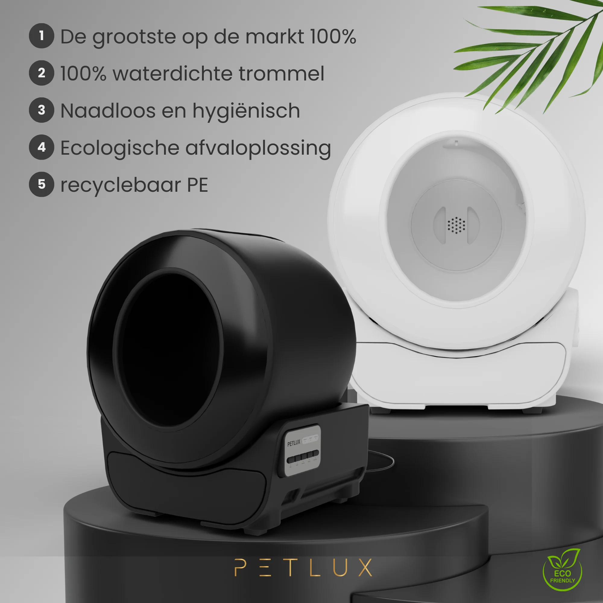 Automatische Katzentoilette XXL mit App Steuerung, schwarz – Petlux V3 XXL – Bild 2