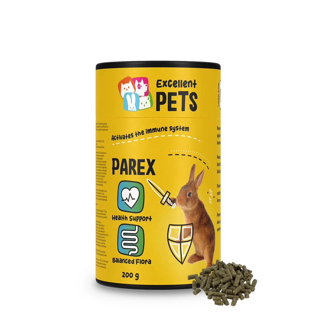 RABB003.png Ergänzungsfuttermittel für Kaninchen in Pelletform, 200 g – Excellent Pets Rabbit Parex – Bild 1