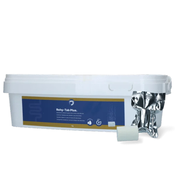 Elektrolyt Brausetabletten für Fohlen, 20 Stück, 1 kg – Excellent Rehy-Tab Plus