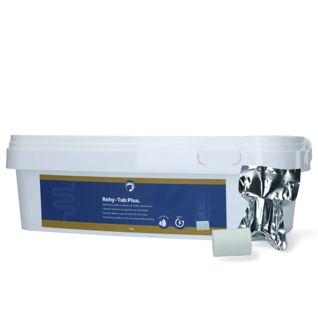 REHY0020.png Elektrolyt Brausetabletten für Fohlen, 20 Stück, 1 kg – Excellent Rehy-Tab Plus – Bild 1