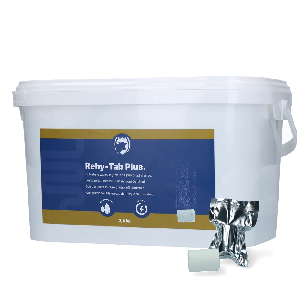 REHY0050.png Elektrolyt Brausetabletten für Fohlen, 48 Stück, 2,4 kg – Excellent Rehy-Tab Plus – Bild 1