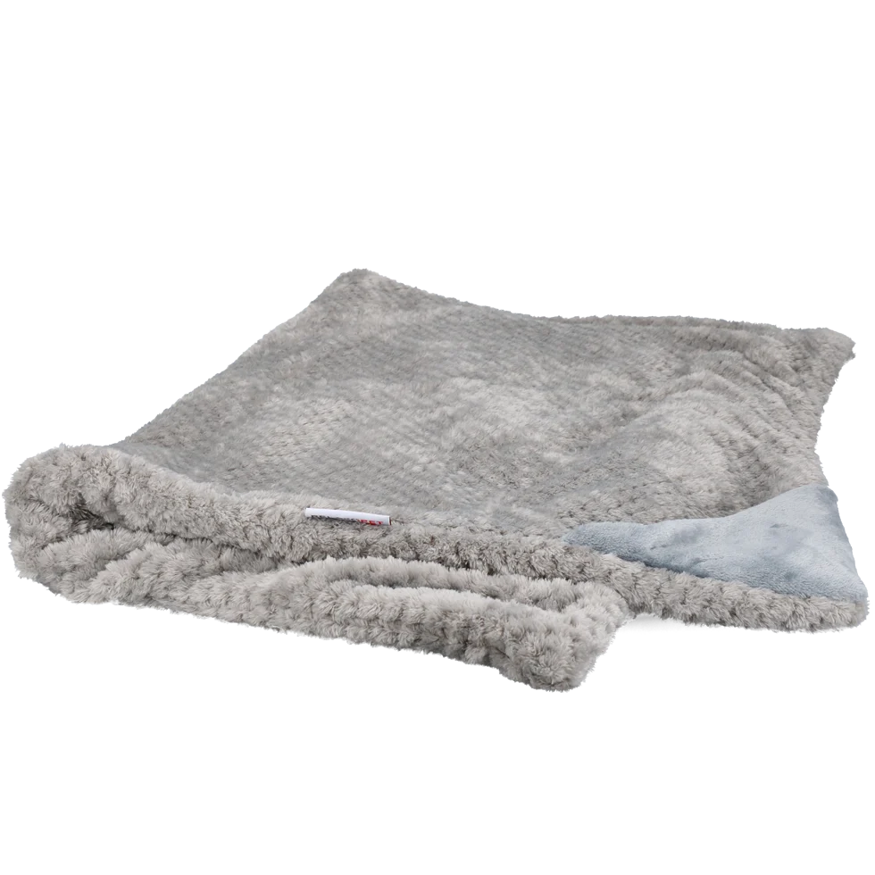 Hundedecke aus Mikrofleece, Grau 65 x 95 cm – Relaxopet Cosy Multi-Plaid Original – Bild 2