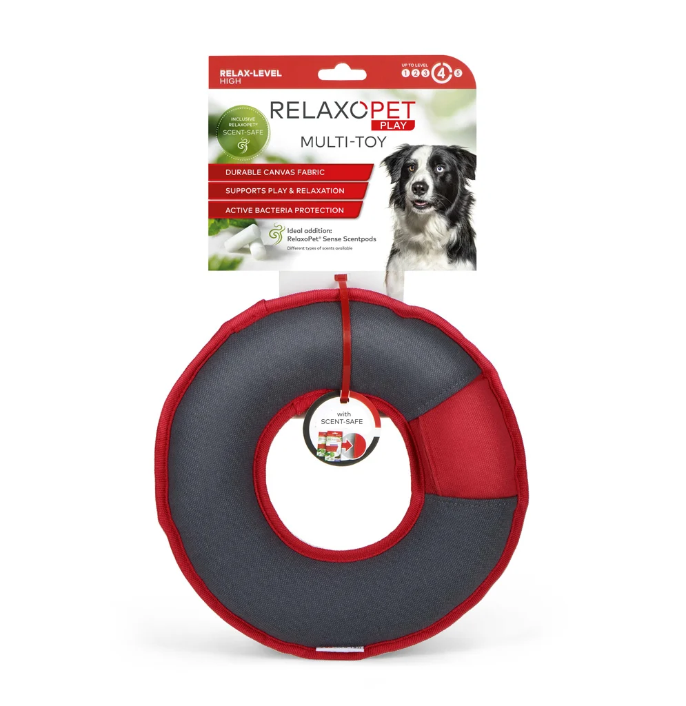 Hundespielring mit Fach für Duftpods – Relaxopet Play Multi-Ring – Bild 1