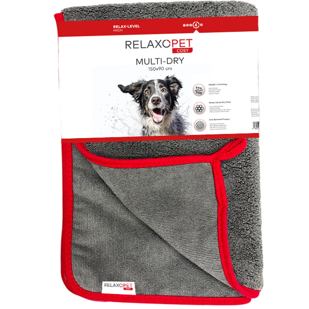 Mikrofaser Hundehandtuch, 150 x 90 cm – Relaxopet Cosy Multi-Dry XL – Bild 1