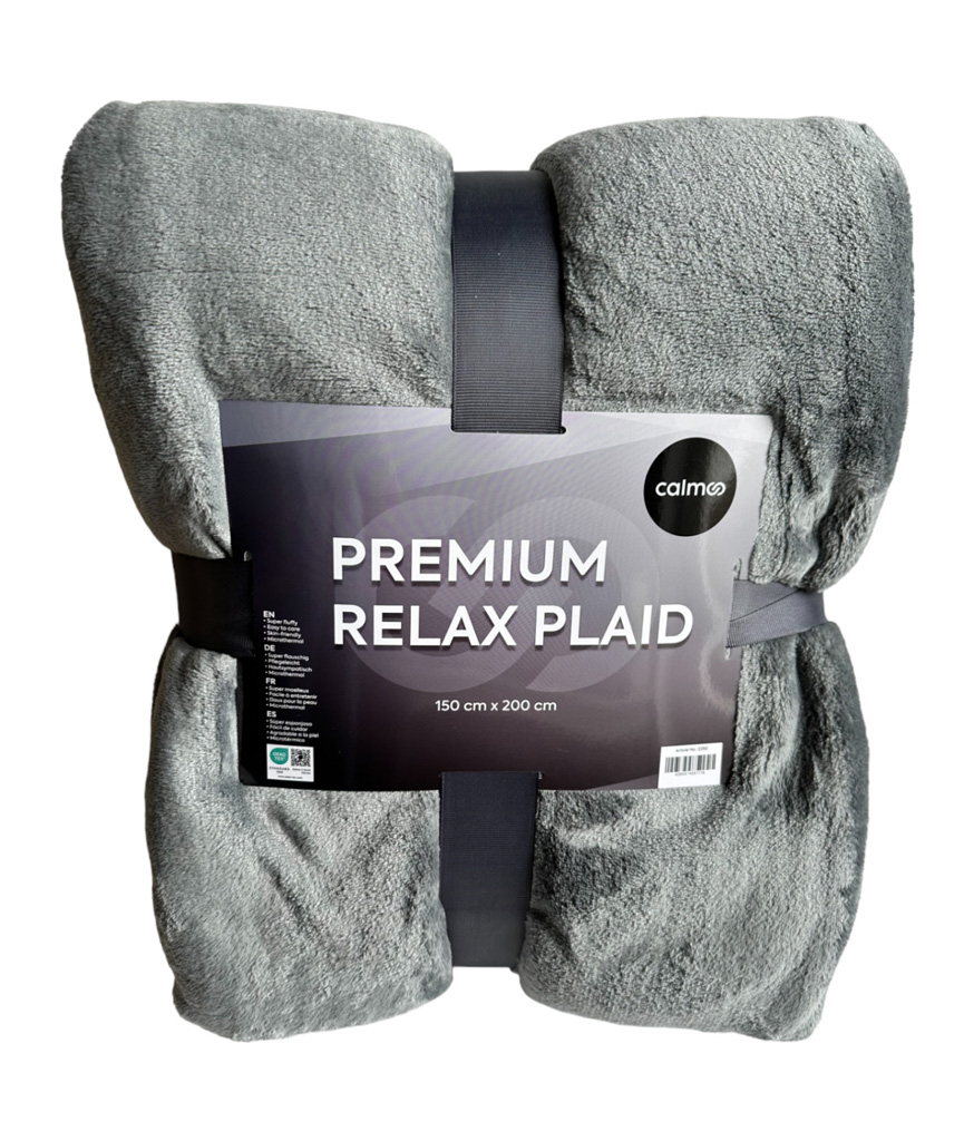 Fleecedeken van Polar Fleece, 150 x 200 cm – Calmoo Premium Relax Plaid Fleecedecke aus Polar Fleece, 150 x 200 cm – Calmoo Premium Relax Plaid