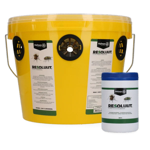 Fliegenfalle mit 240 g Lockstoff für den Außenbereich – Resoluut FlyNip