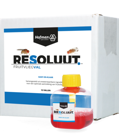 Fruchtfliegenfallen für Innenräume, 12 Stück, 20 ml pro Falle – Resoluut