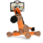 Hundespielzeug Esel mit Quietscher, Orange M – Retro Dog Donkey