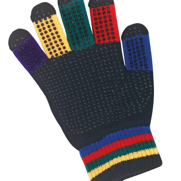 Reithandschuh für Kinder, Regenbogen, Einheitsgröße – Magic Grippy