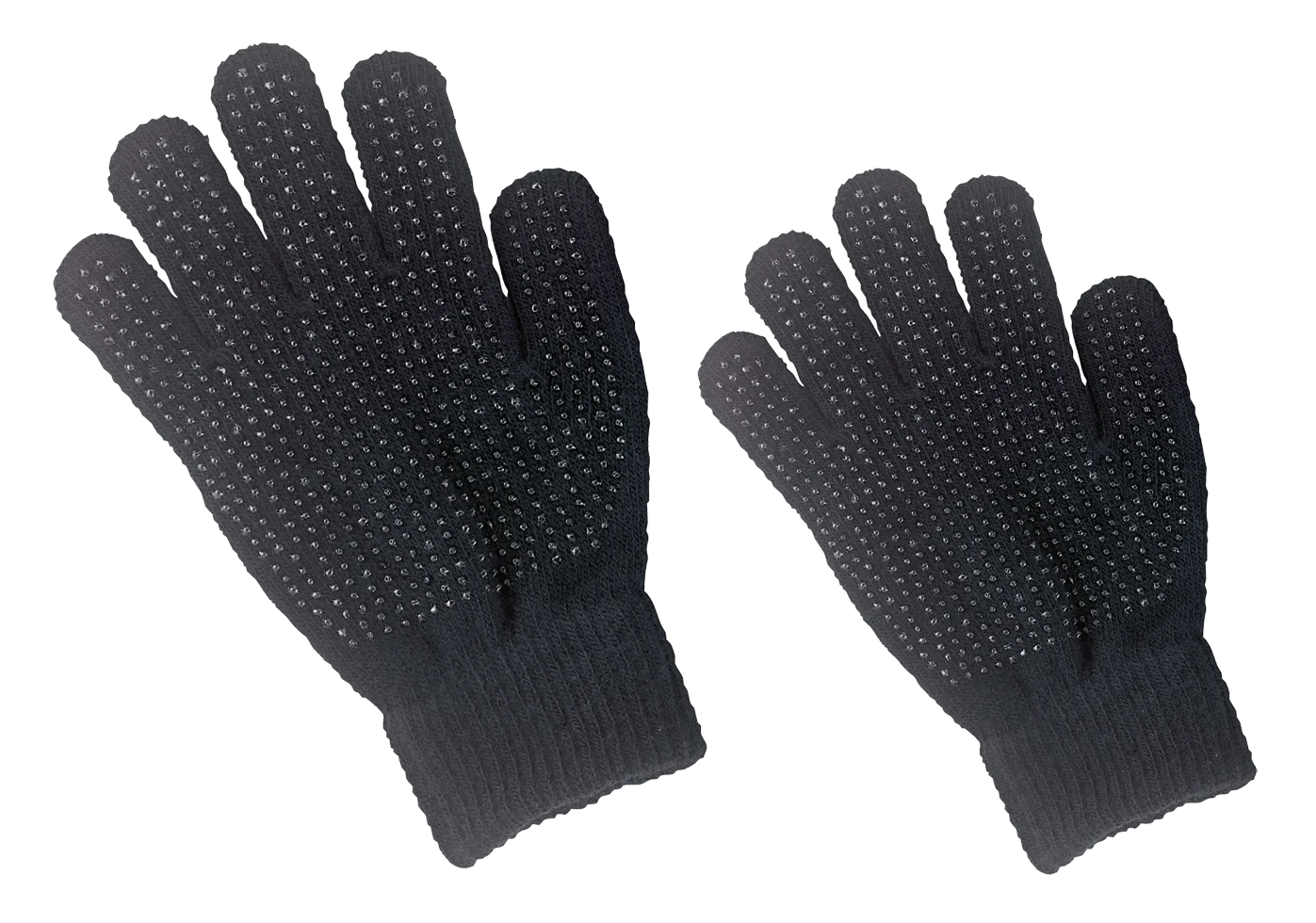 Reithandschuh mit Grip an der Handfläche, schwarz, für Erwachsene – Magic Grippy – Bild 2