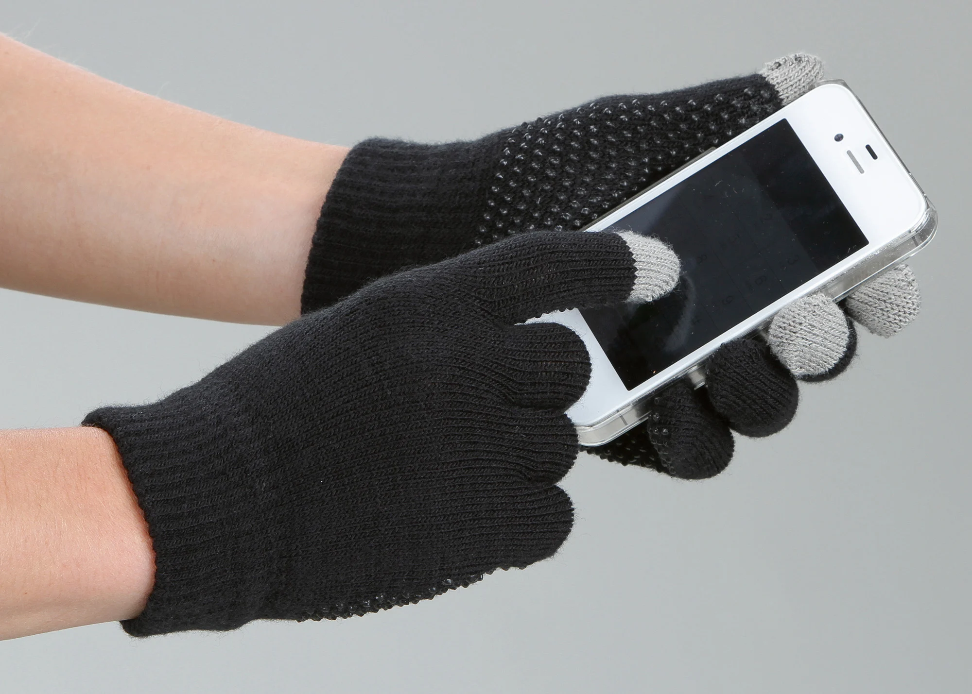 Reithandschuh Magic Touch Schwarz mit Grip, Einheitsgröße – Bild 2