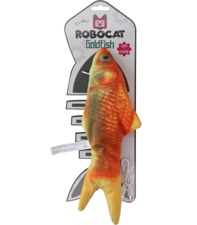 Beweglicher Goldfisch mit MADNIP, 30 cm – Robocat Fish