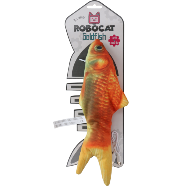 Beweglicher Goldfisch mit MADNIP, 30 cm – Robocat Fish