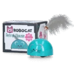 Spielmaus mit Bewegungssensor und Madnip, Petrol – Robocat Mouse