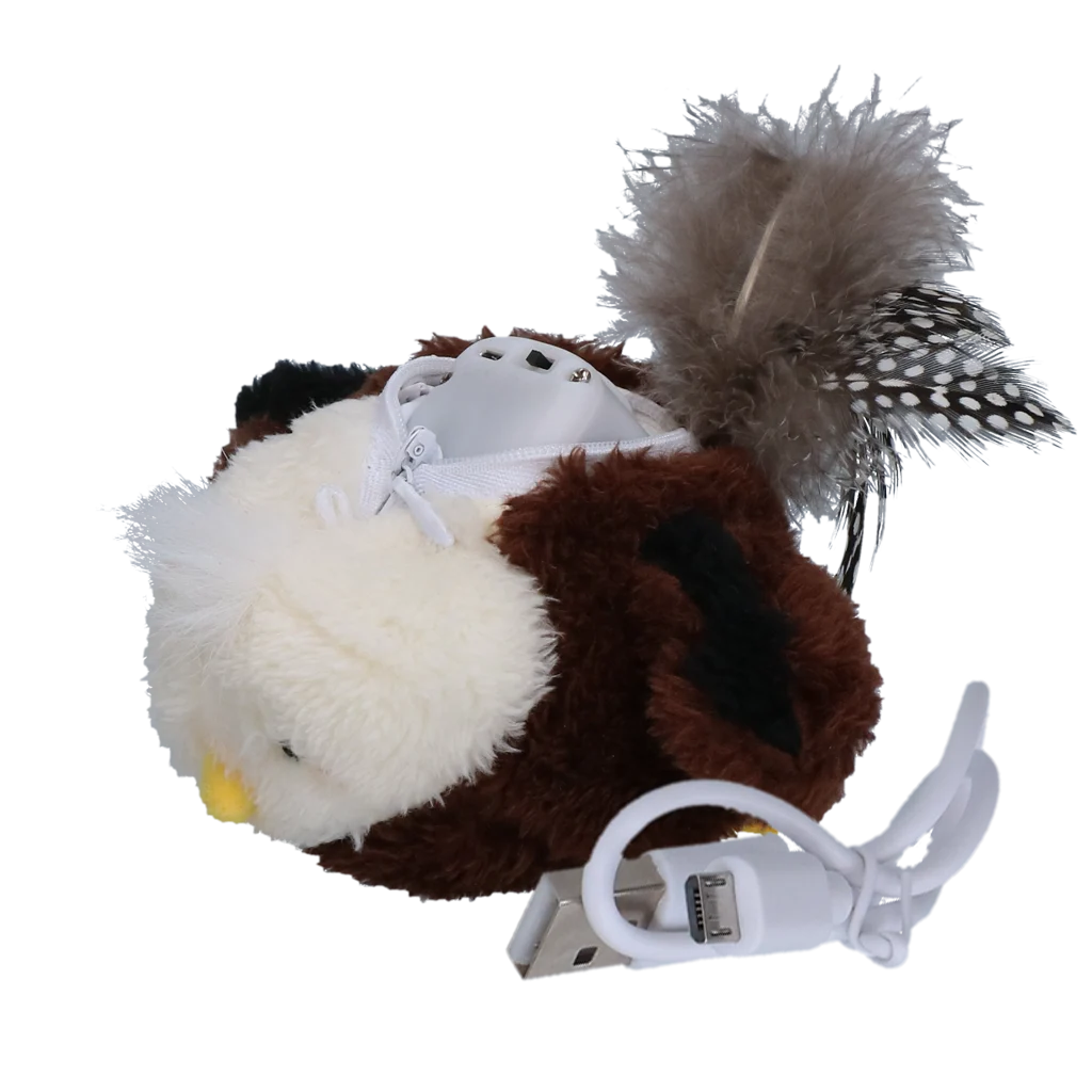 Bewegliches Katzenspielzeug mit Geräusch und Madnip – Robocat Adler – Bild 3