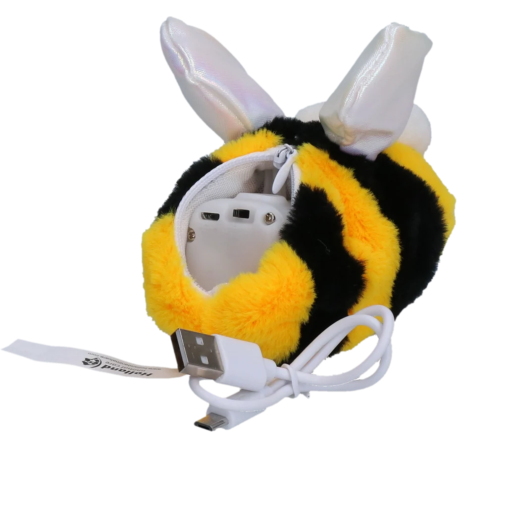 Bewegliches Katzenspielzeug mit Geräusch und Madnip – Robocat Bij – Bild 3