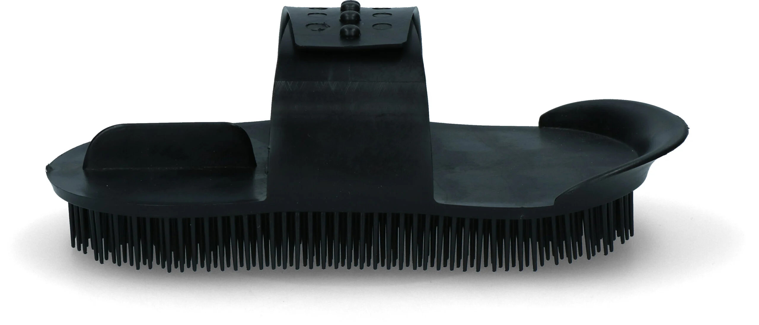 Striegel aus flexiblem Kunststoff 180 x 90 mm Schwarz – Vplast Original – Bild 1