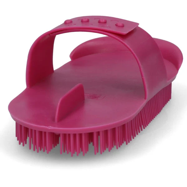 Striegel aus flexiblem Kunststoff, 180 x 90 mm, Rosa – Vplast Original