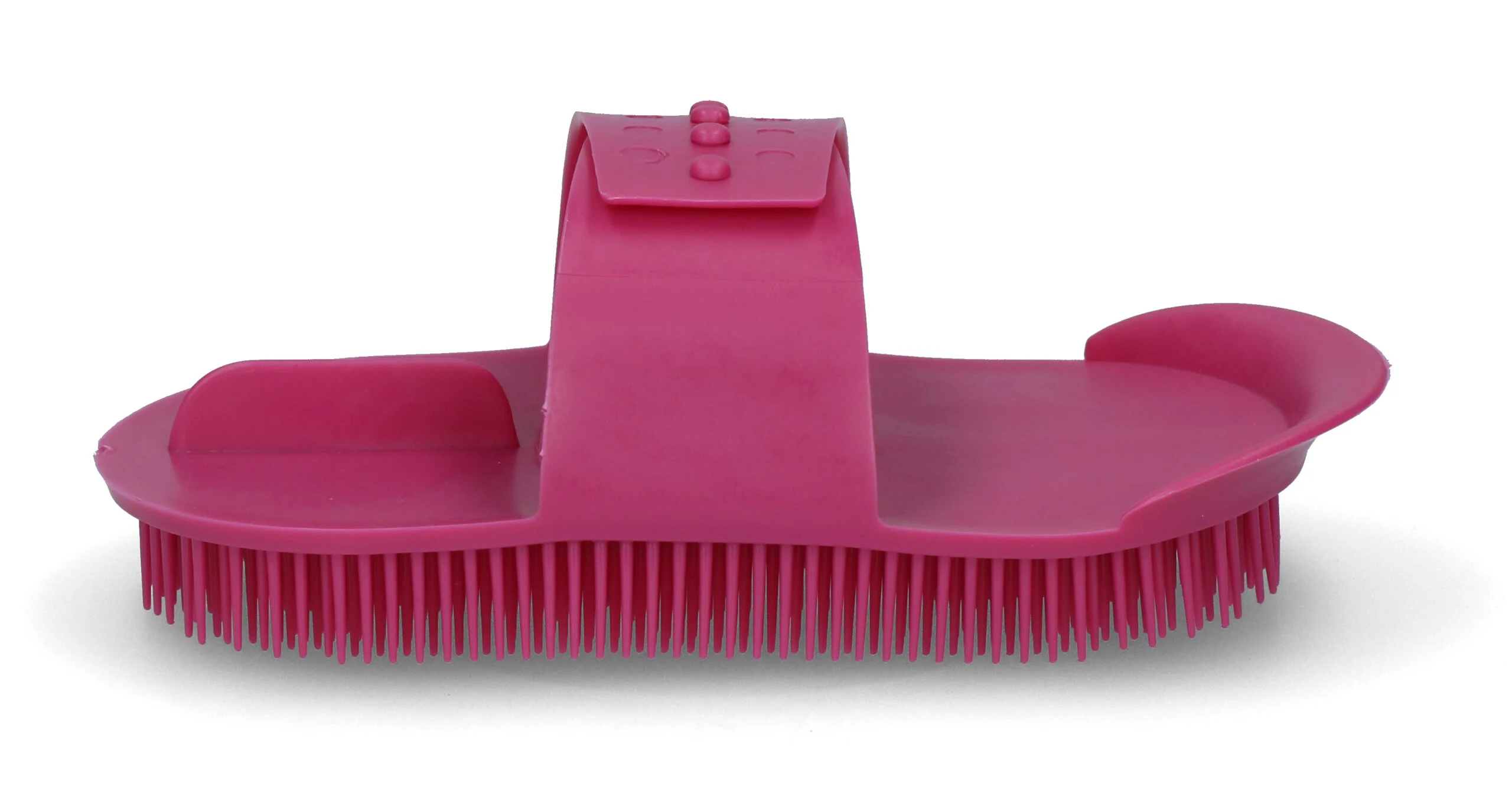 Striegel aus flexiblem Kunststoff, 180 x 90 mm, Rosa – Vplast Original – Bild 2
