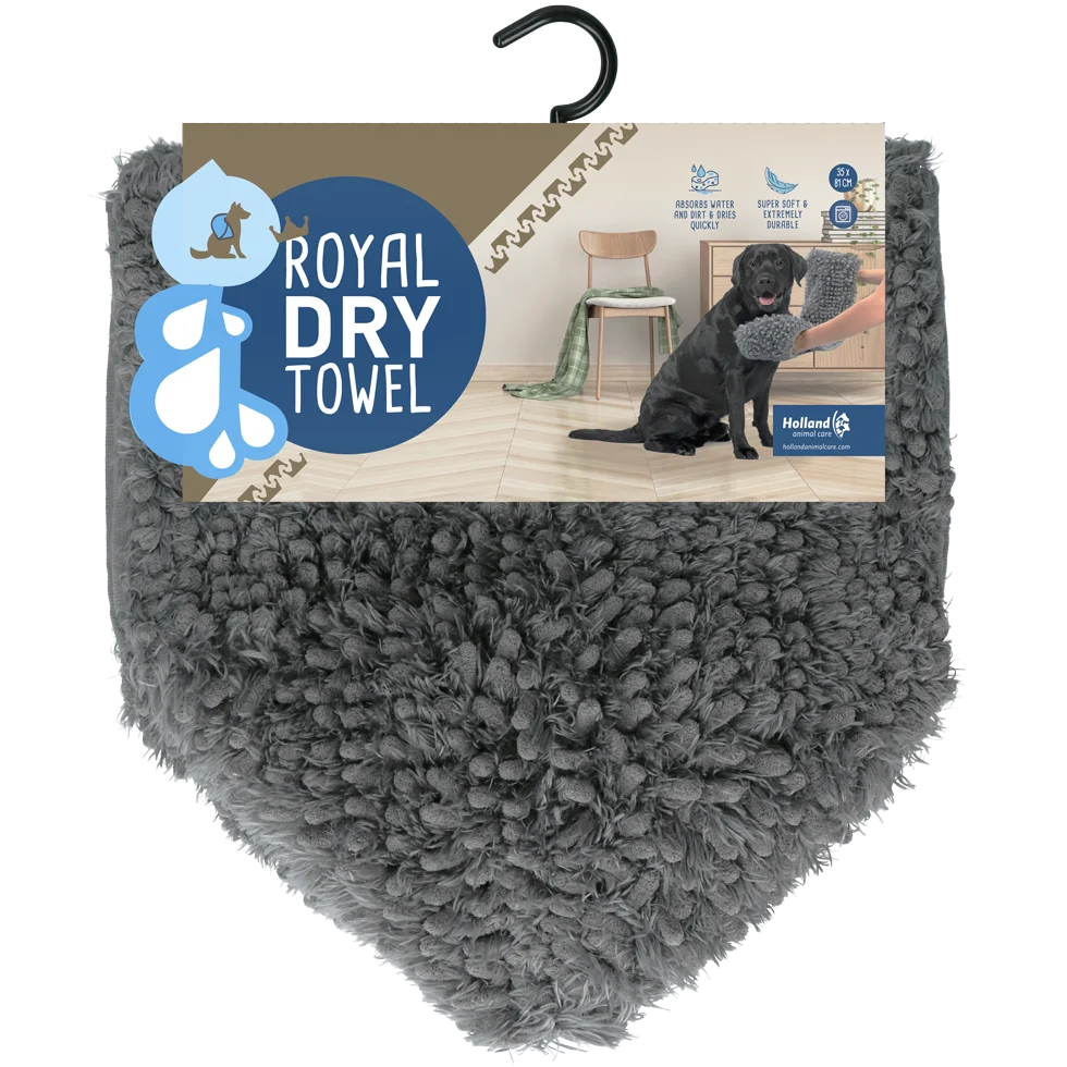 Mikrofaser Hundehandtuch mit Handtaschen, 35 x 81 cm – Royal Dry – Bild 1