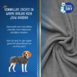 Hundebademantel aus Mikrofaser M, Rückenlänge 50 bis 58 cm – Royal Dry – Bild 3