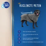 Hundebademantel aus Mikrofaser M, Rückenlänge 50 bis 58 cm – Royal Dry – Bild 6