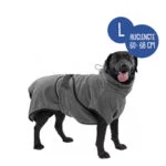 Hundebademantel aus Mikrofaser L, Rückenlänge 60 bis 68 cm – Royal Dry – Bild 2