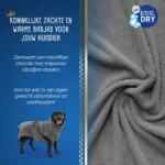 Hundebademantel aus Mikrofaser L, Rückenlänge 60 bis 68 cm – Royal Dry – Bild 3