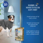 Mikrofaser Hundebademantel XL, Rückenlänge 70 bis 80 cm – Royal Dry – Bild 4