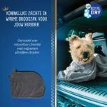 Mikrofaser Hundetrockensack XS, Rückenlänge 30 cm – Royal Dry Doggy Bag – Bild 5